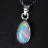 Pendentif Opale d'Ethiopie sertie argent 925