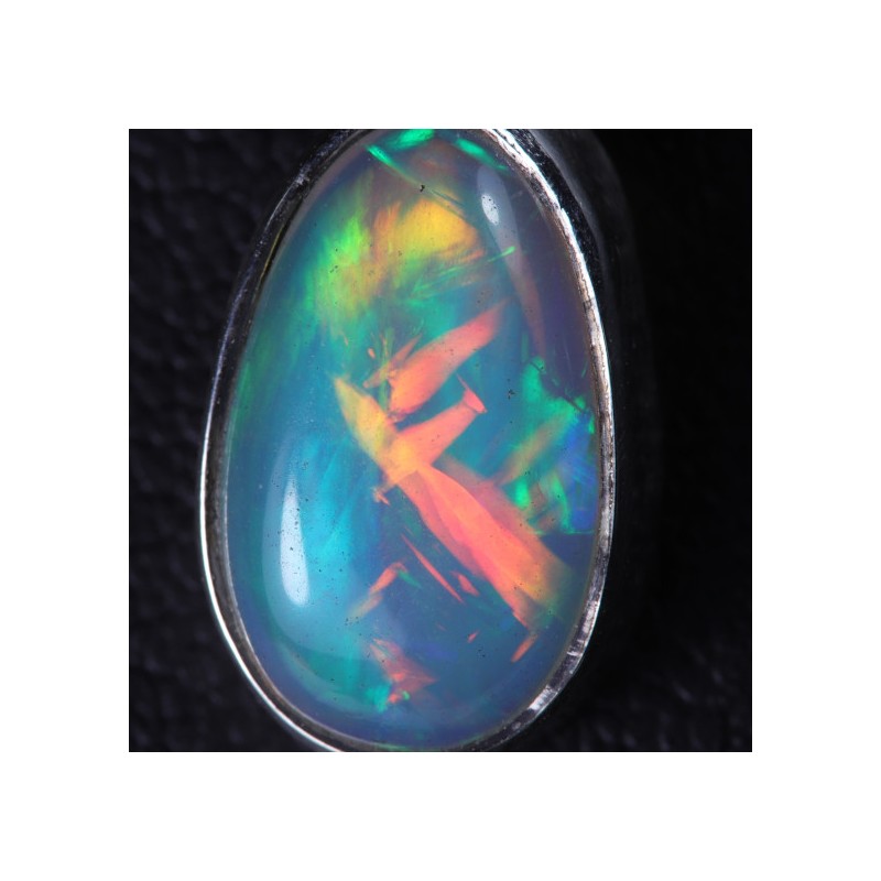 Pendentif Opale d'Ethiopie sertie argent 925