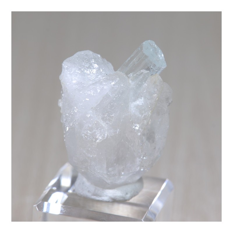 Aigue Marine sur Quartz - Pakistan