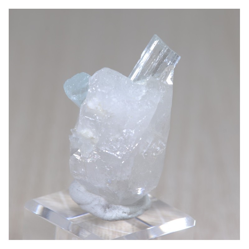 Aigue Marine sur Quartz - Pakistan
