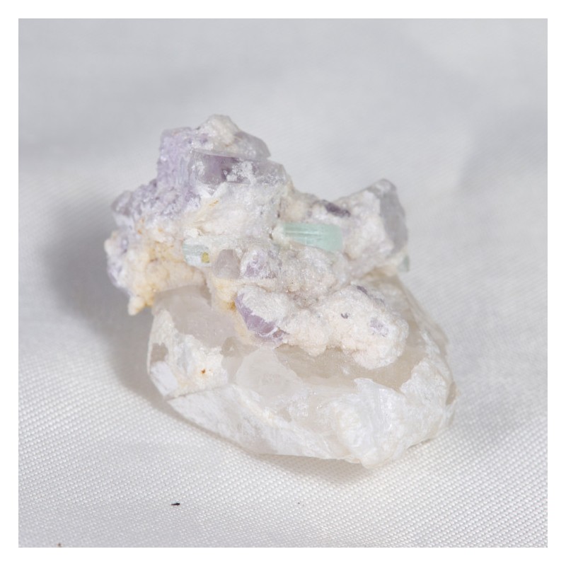 Tourmaline Quartz et Lépidolite - Afghanistan