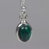 Boucles d'oreilles argent - Malachite
