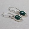 Boucles d'oreilles argent - Malachite