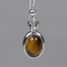 Boucles d'oreilles argent - Œil de Tigre