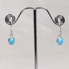 Boucles d'oreilles argent - Turquoise