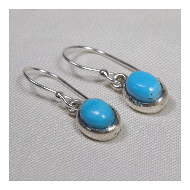 Boucles d'oreilles argent - Turquoise