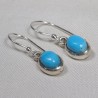 Boucles d'oreilles argent - Turquoise