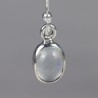 Boucles d'oreilles argent - Aigue Marine