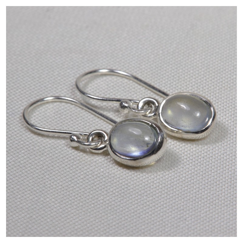 Boucles d'oreilles argent - Aigue Marine