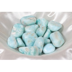 Pierre roulée Aragonite bleue