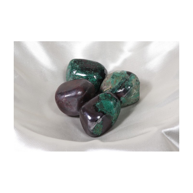 Pierre roulée - Cuprite Malachite