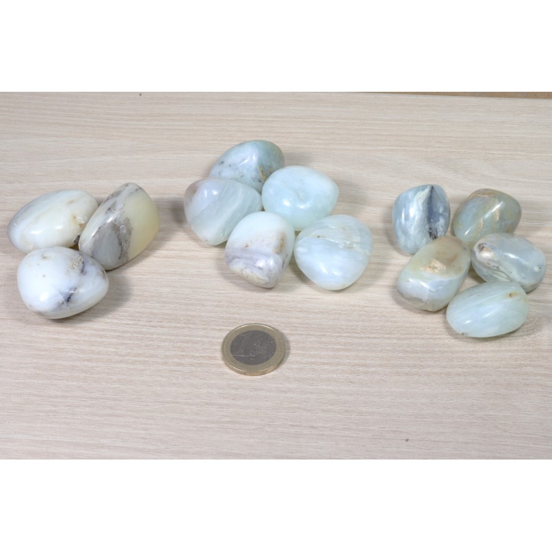 Pierre roulée - Opale bleue