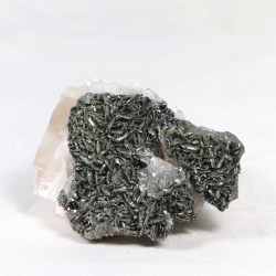 Marcassite sur Calcite - Saint-Peray, Ardèche, France