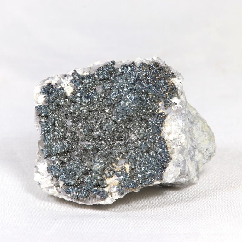 Marcassite sur Calcite - Saint-Peray, Ardèche, France