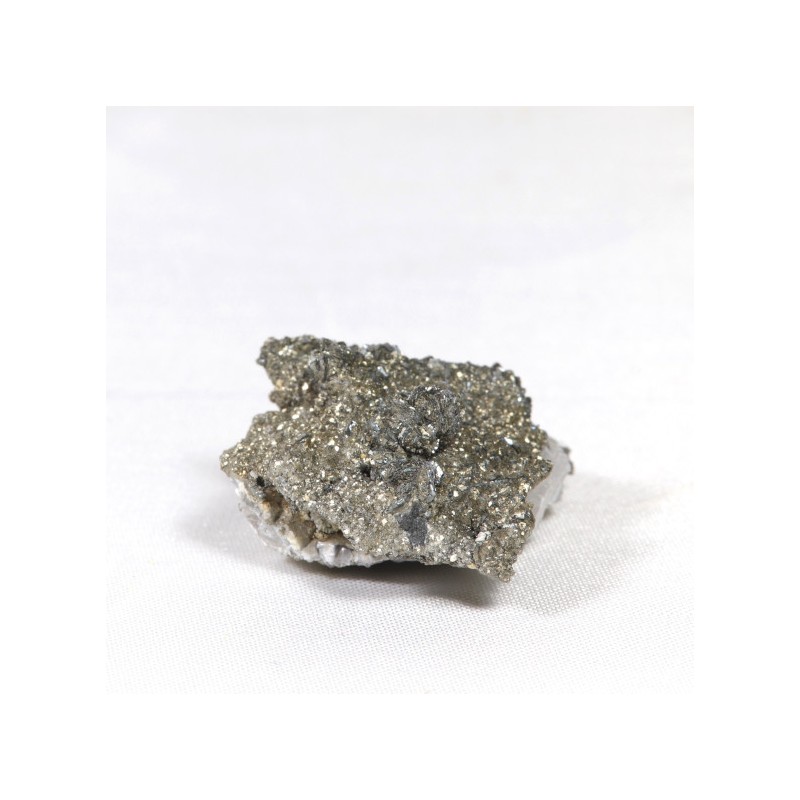 Marcassite sur Calcite - Saint-Peray, Ardèche, France