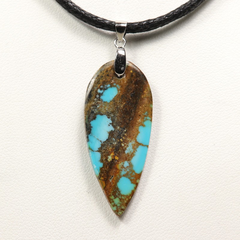 Pendentif turquoise naturelle