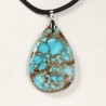 Pendentif turquoise naturelle