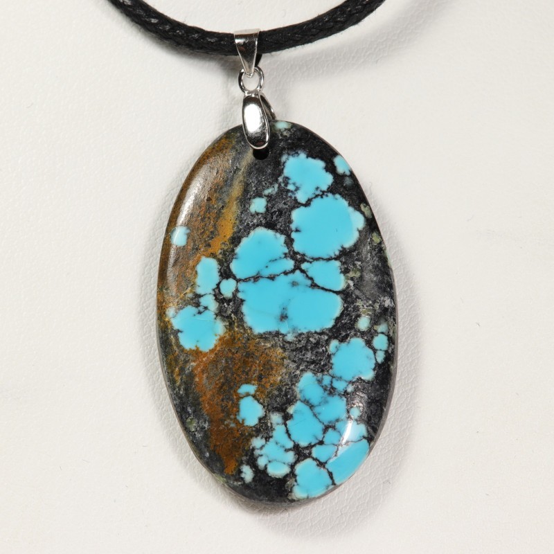 Pendentif en turquoise naturelle