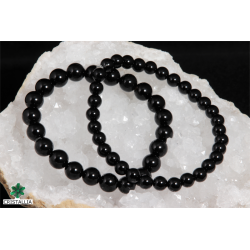 Bracelet perles Onyx 6 et 8 mm