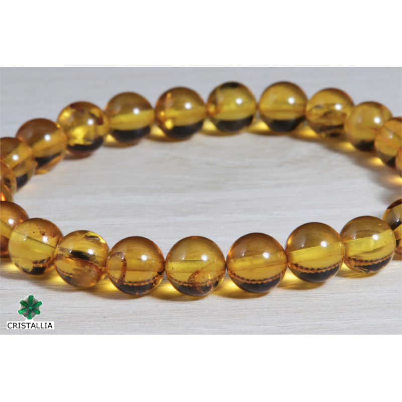 Bracelet perles Ambre