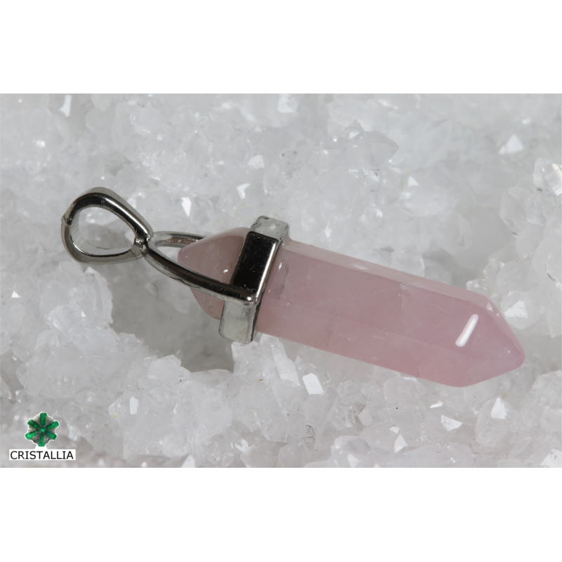 Pendentif Quartz rose