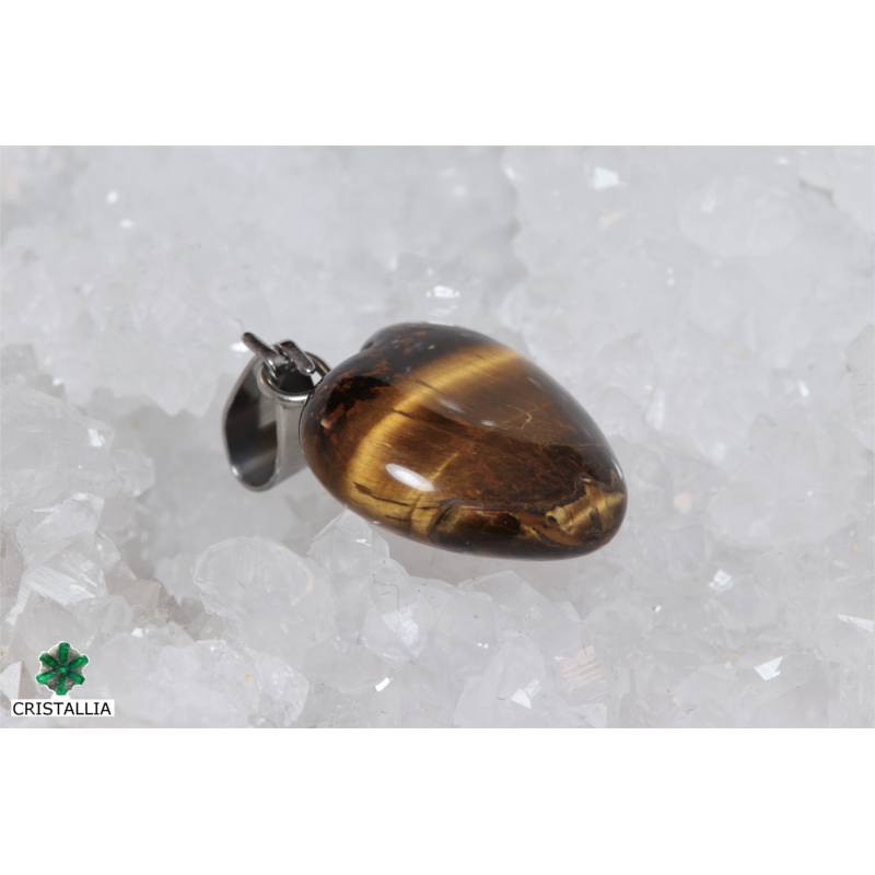 Pendentif coeur Oeil de tigre