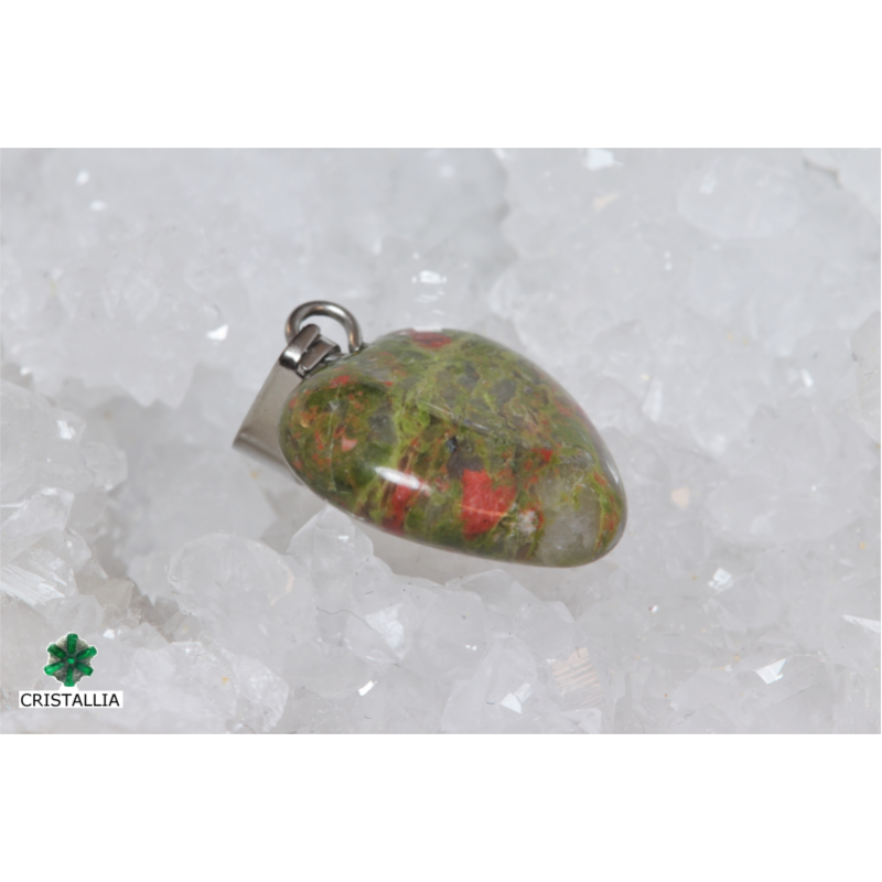 Pendentif coeur Unakite