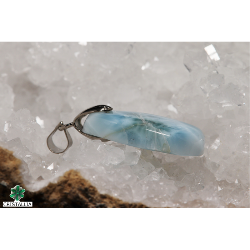 Bijou pierre naturelle Larimar