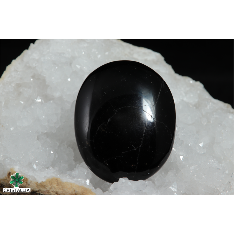 Galet tourmaline noire