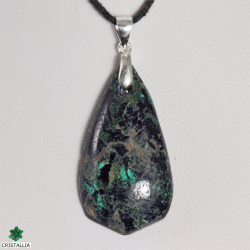 Pendentif Argent - Azurite Malachite