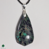 Pendentif Argent - Azurite Malachite