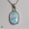Pendentif Larimar serti argent