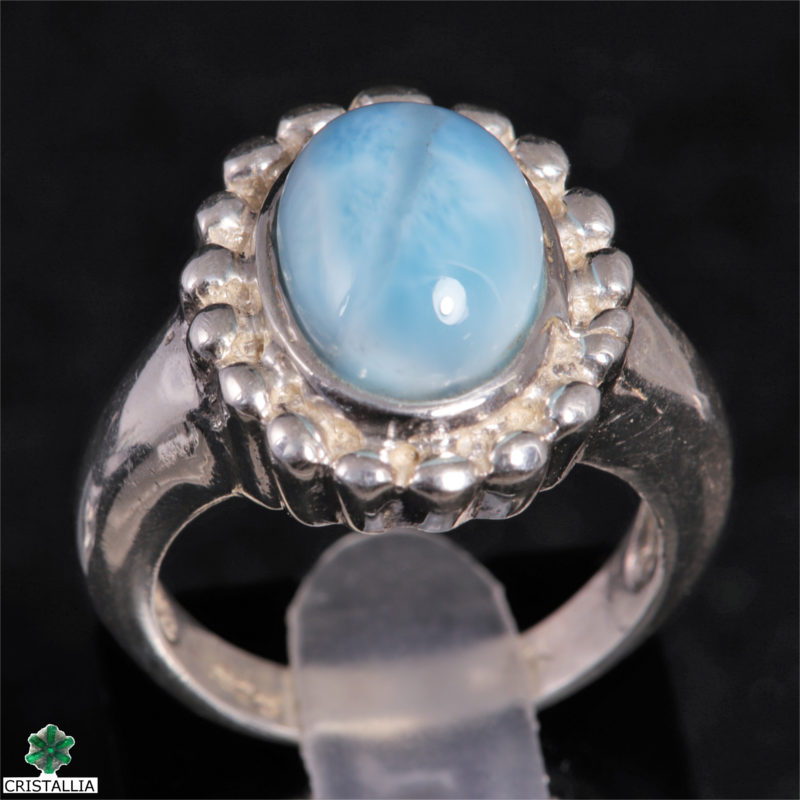 Larimar serti argent