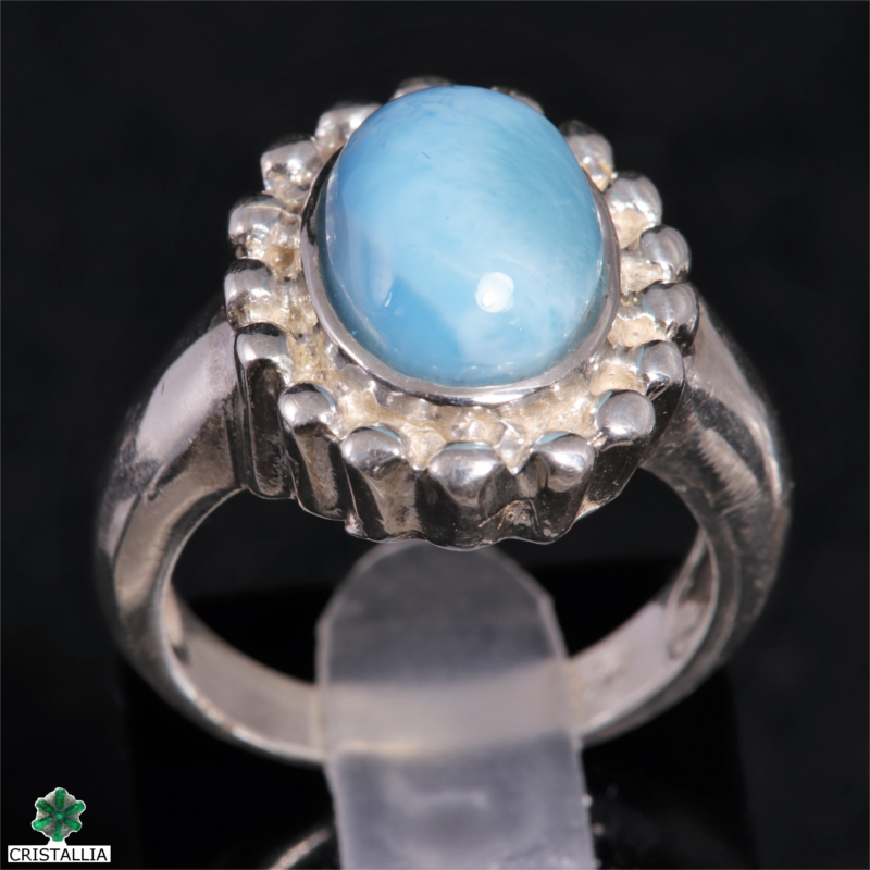 Larimar serti argent