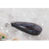 Pendentif Acier - Nacre abalone