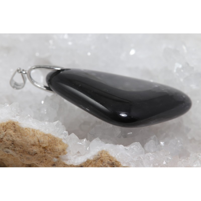 Pendentif Argent - Obsidienne Mentogochol