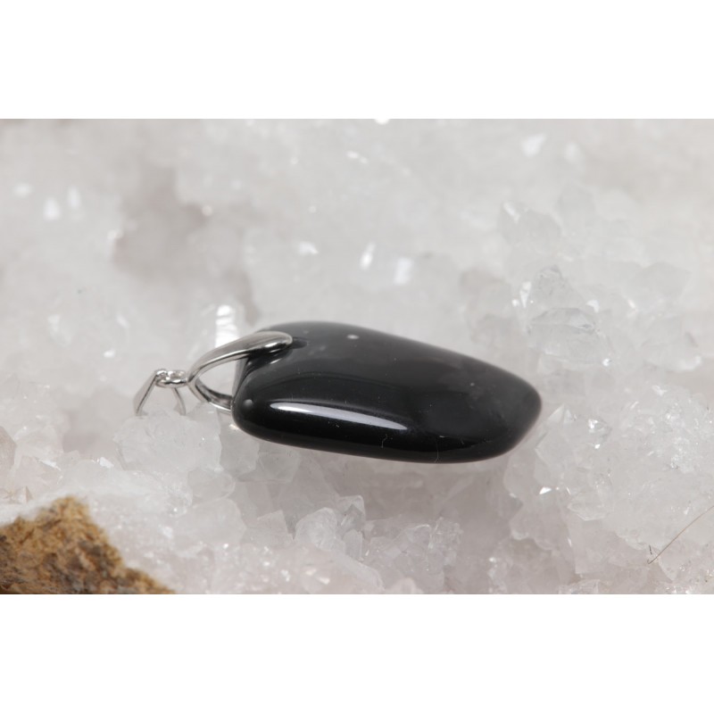 Pendentif Argent - Obsidienne Mentogochol