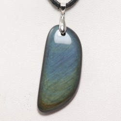 Pendentif Argent - Obsidienne Oeil céleste
