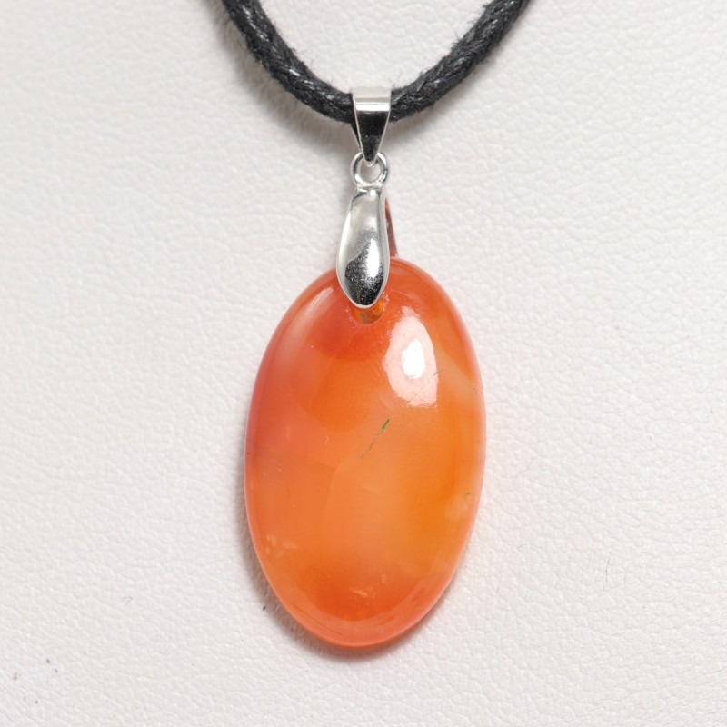 Pendentif Argent - Cornaline