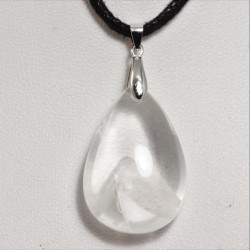 Pendentif argent - Quartz fantôme