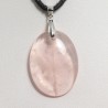 Pendentif Argent - Quartz rose