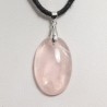 Pendentif Argent - Quartz rose