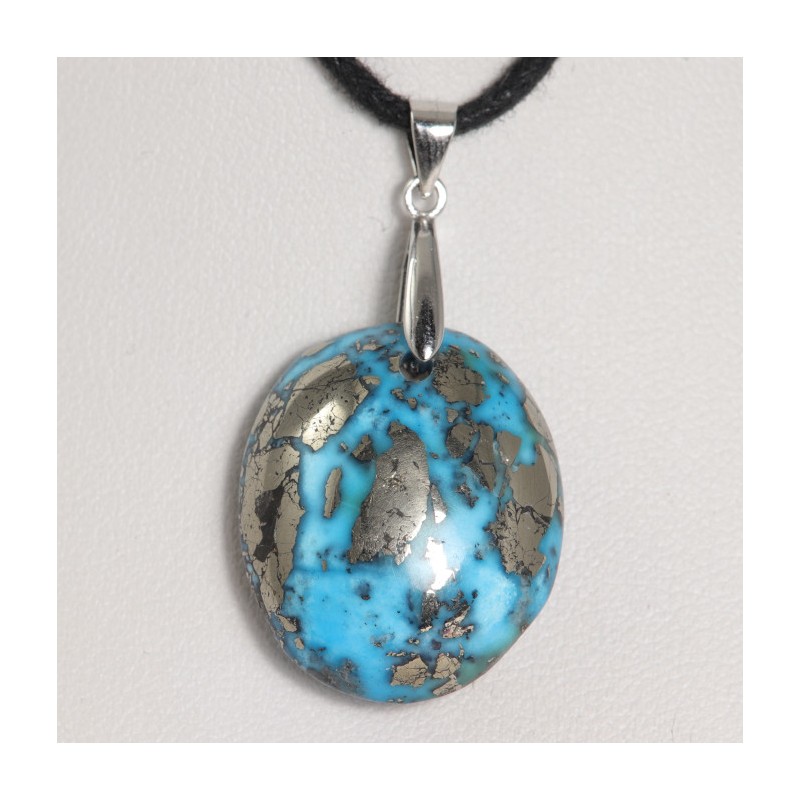 Pendentif Argent - Turquoise