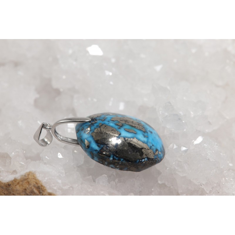 Pendentif Argent - Turquoise