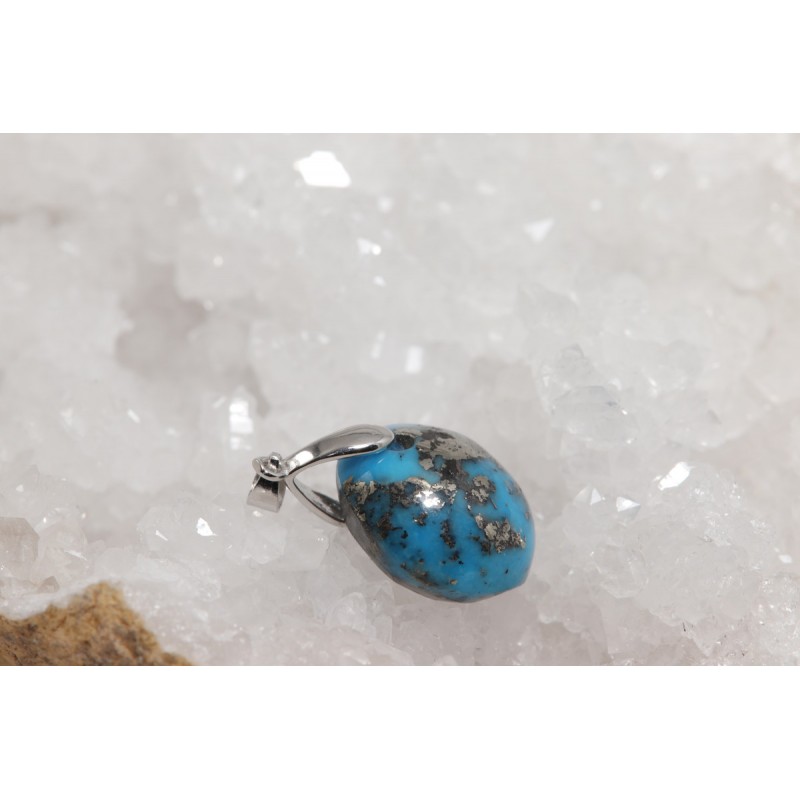 Pendentif Argent - Turquoise