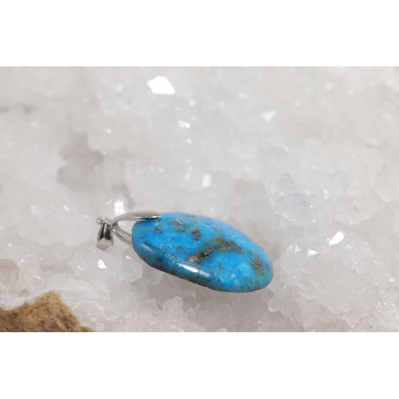 Pendentif Argent - Turquoise