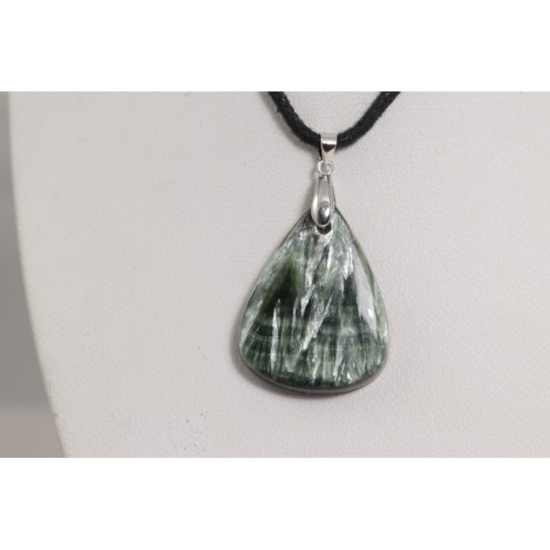 Pendentif Argent - Séraphinite