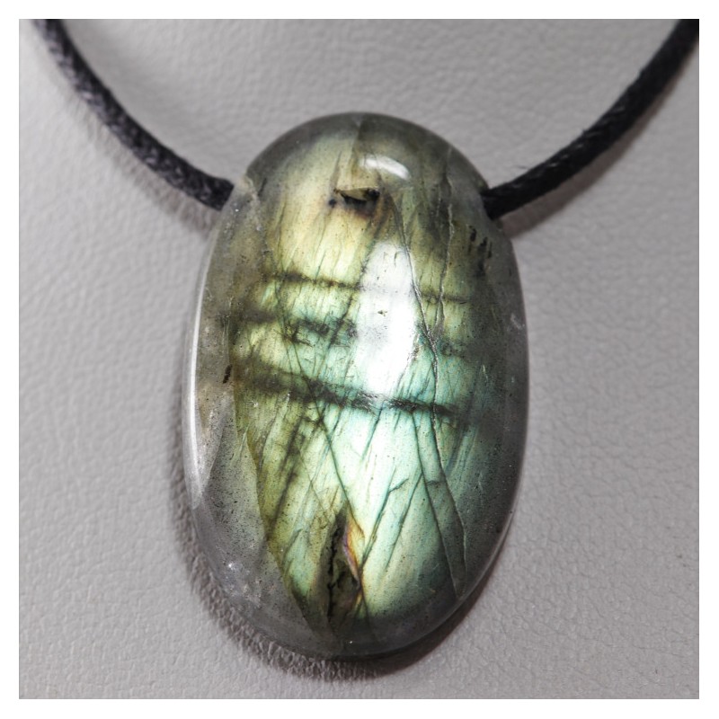 Pendentif labradorite pierre percée