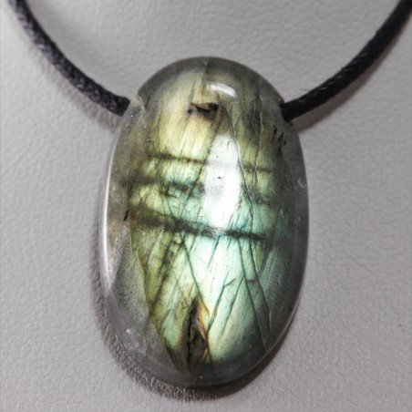 Pendentif labradorite pierre percée