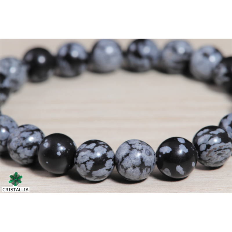 Bracelet Obsidienne Neige